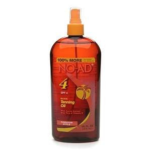 No-ad Sunscreen No Ad Hawaiian Style Dark Tanning Oil Spf 4 With Carrot Extract
